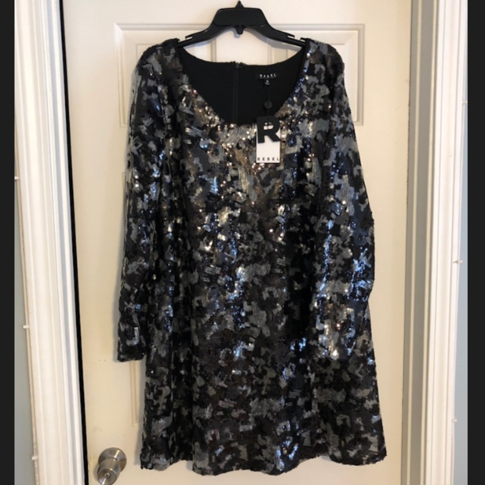 Rebel Wilson x Angels Abstract Camo Dress
